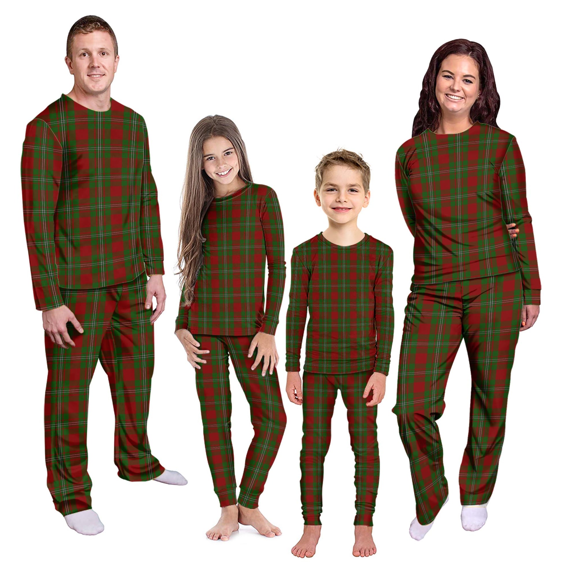 Strange (Strang) Tartan Pajamas Family Set Kid - Tartan Vibes Clothing