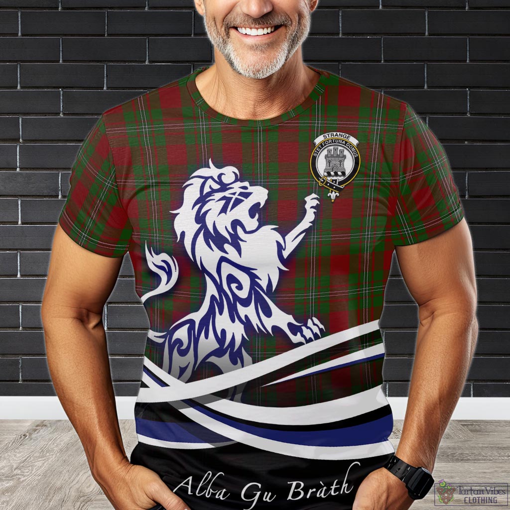 strange-tartan-t-shirt-with-alba-gu-brath-regal-lion-emblem