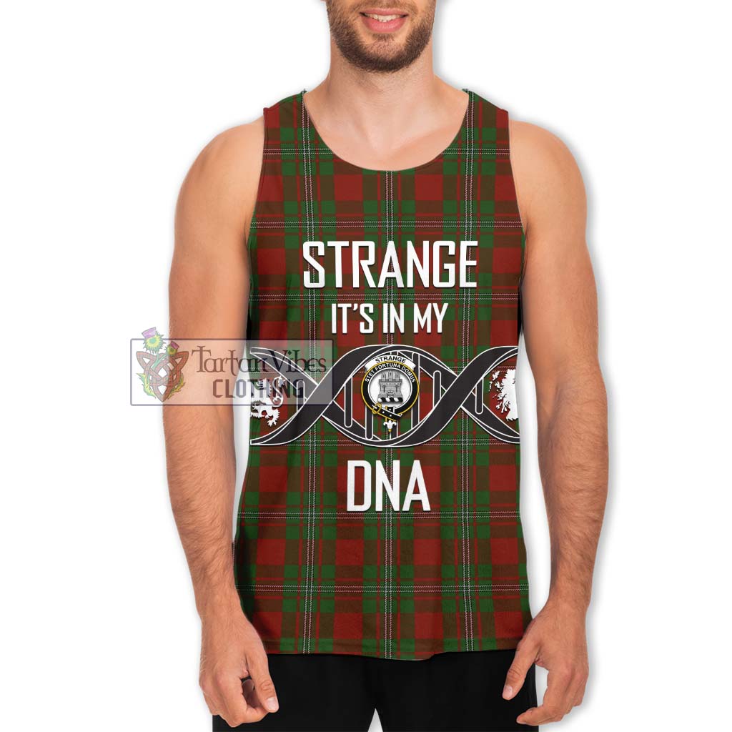 Tartan Vibes Clothing Strange Tartan Men's Tank Top with Family Crest DNA In Me Style