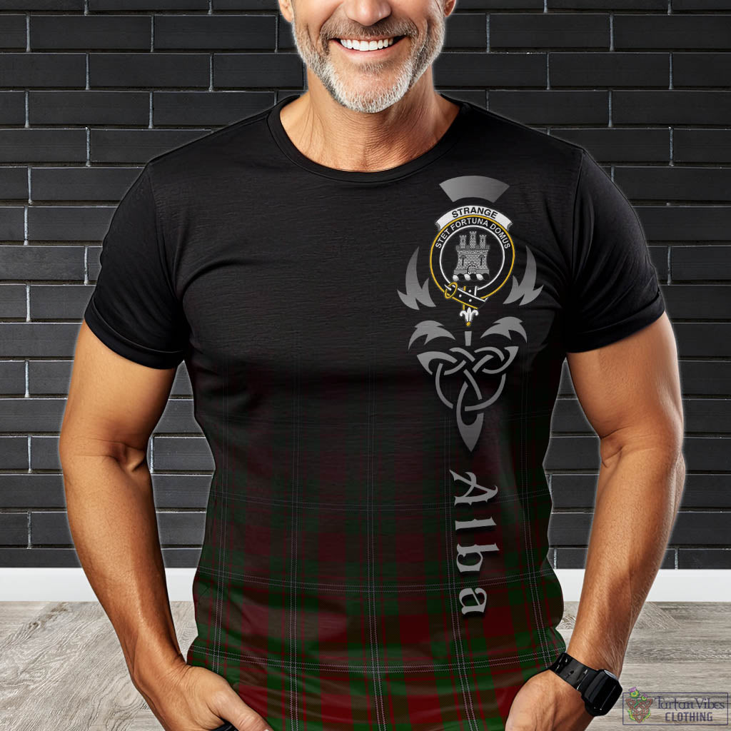 Tartan Vibes Clothing Strange Tartan T-Shirt Featuring Alba Gu Brath Family Crest Celtic Inspired