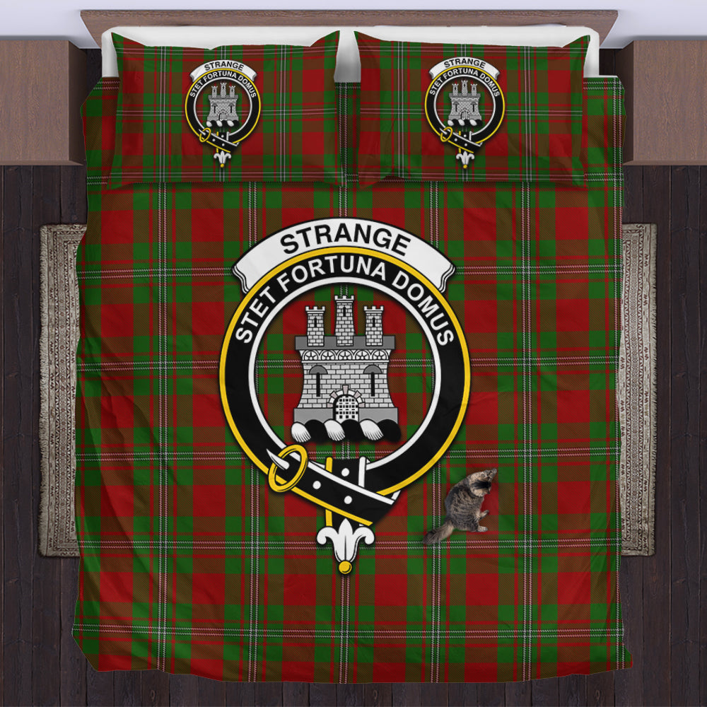 Strange (Strang) Tartan Bedding Set with Family Crest US Bedding Set - Tartan Vibes Clothing