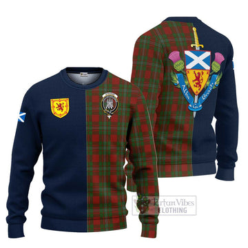 Strange (Strang) Tartan Ugly Sweater with Scottish Lion Royal Arm Half Style