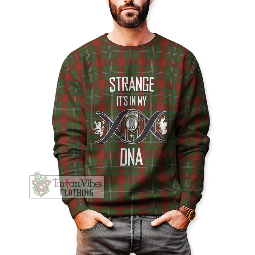 Strange (Strang) Tartan Sweatshirt with Family Crest DNA In Me Style Unisex - Tartanvibesclothing Shop