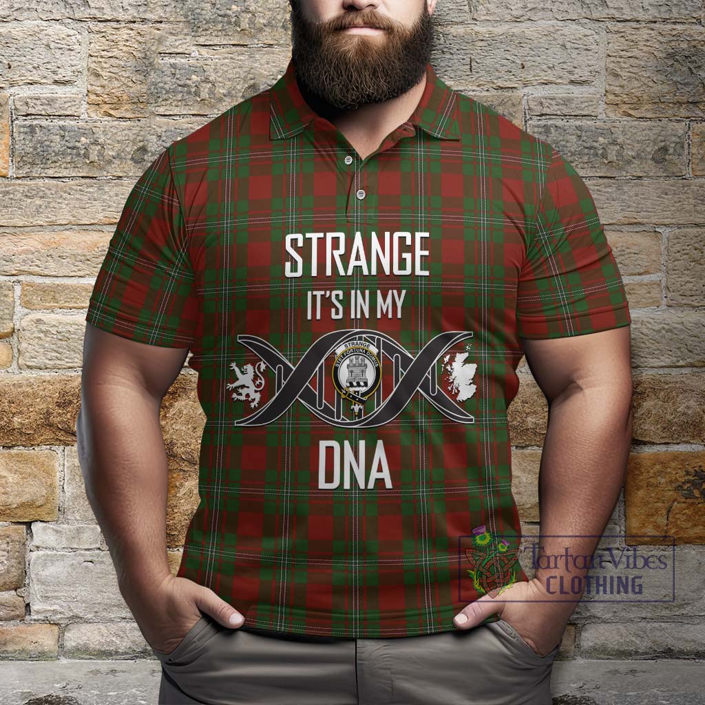 Tartan Vibes Clothing Strange Tartan Polo Shirt with Family Crest DNA In Me Style