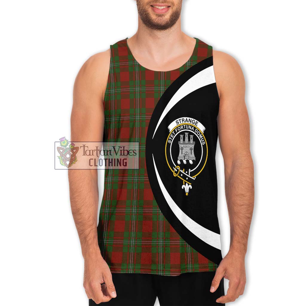 Strange (Strang) Tartan Men's Tank Top with Family Crest Circle Style Men - Tartan Vibes Clothing