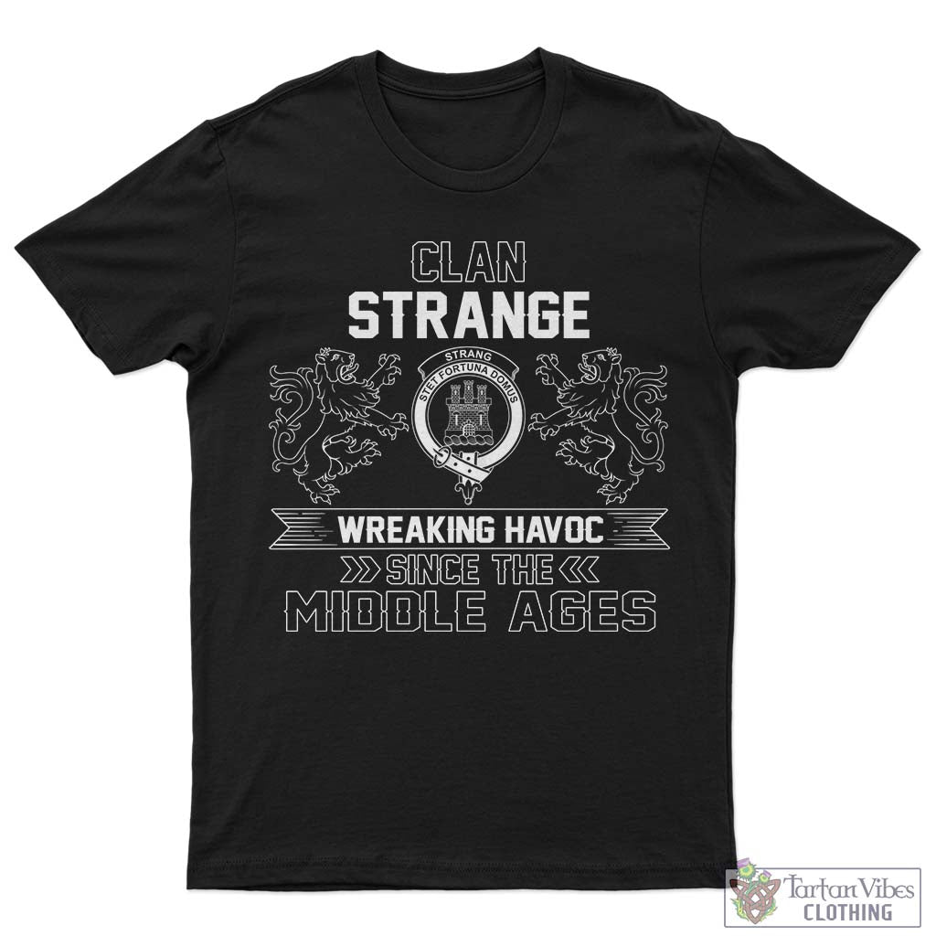 Tartan Vibes Clothing Strange Family Crest 2D Cotton Men's T-Shirt Wreaking Havoc Style