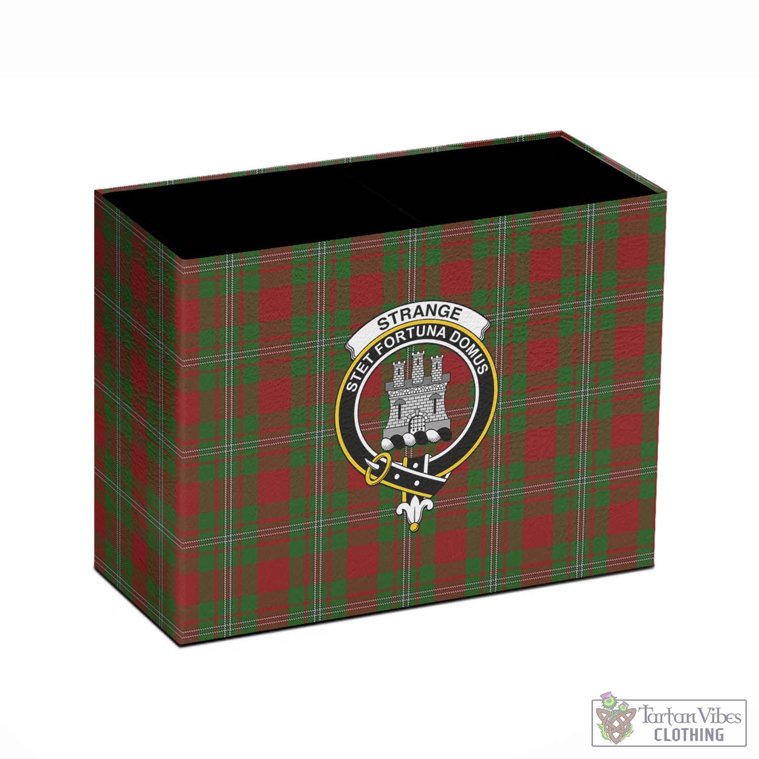 Tartan Vibes Clothing Strange Tartan Pen Holder with Family Crest