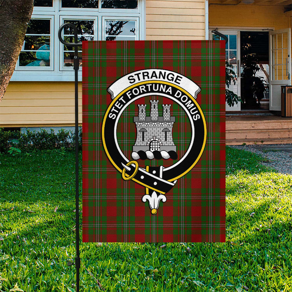 Strange (Strang) Tartan Flag with Family Crest - Tartan Vibes Clothing