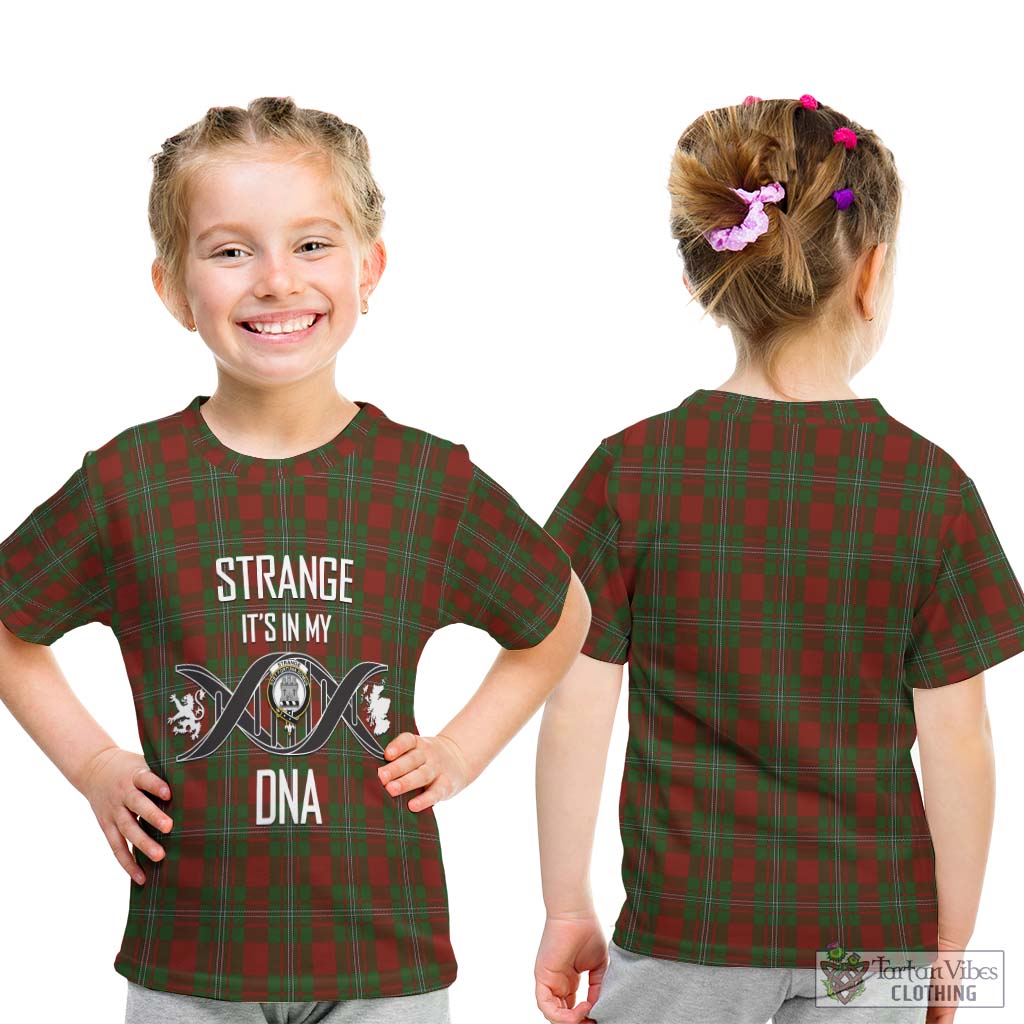 Tartan Vibes Clothing Strange Tartan Kid T-Shirt with Family Crest DNA In Me Style