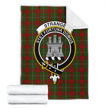 Strange (Strang) Tartan Blanket with Family Crest