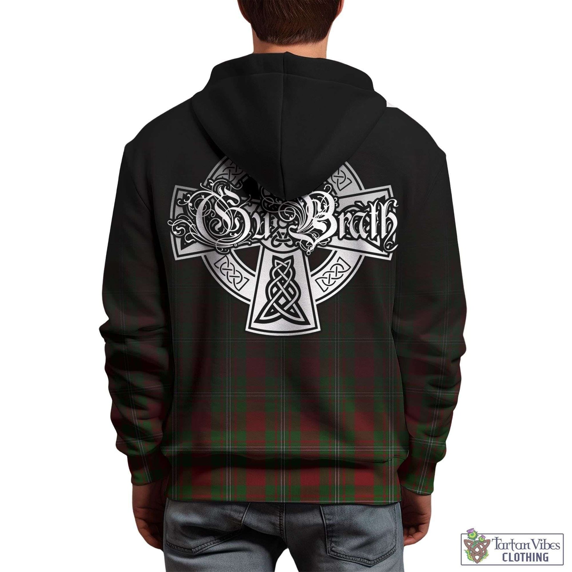 Tartan Vibes Clothing Strange Tartan Hoodie Featuring Alba Gu Brath Family Crest Celtic Inspired