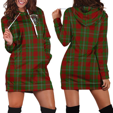 Strange (Strang) Tartan Hoodie Dress with Family Crest