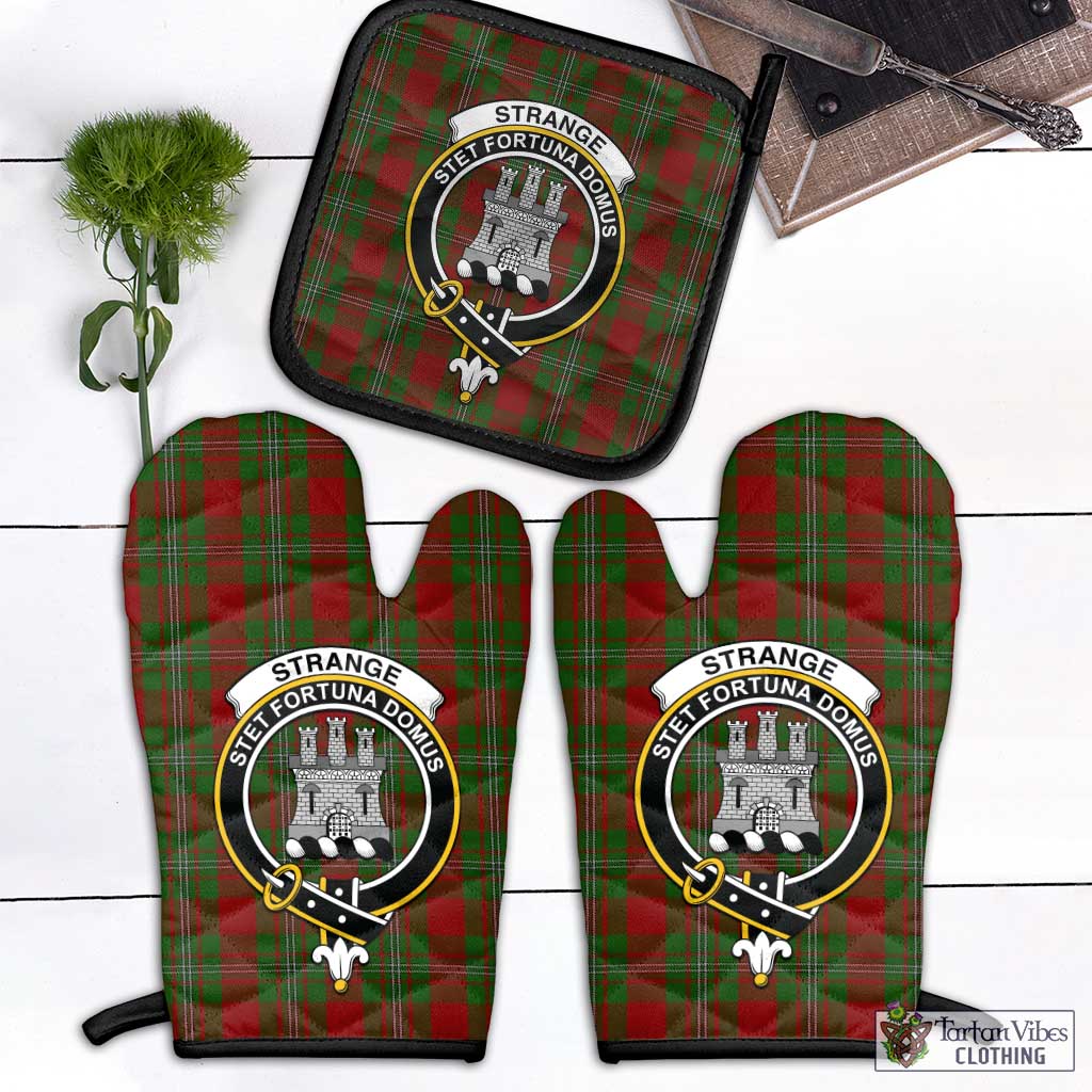 Tartan Vibes Clothing Strange Tartan Combo Oven Mitt & Pot-Holder with Family Crest