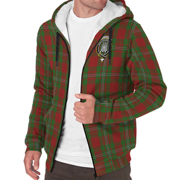 Strange (Strang) Tartan Sherpa Hoodie with Family Crest