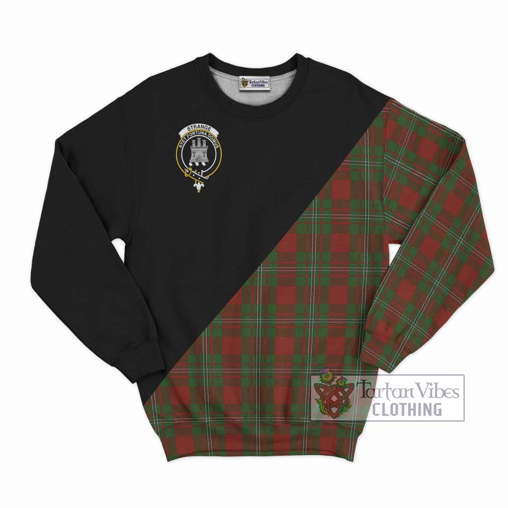 Tartan Vibes Clothing Strange Tartan Sweatshirt with Family Crest and Military Logo Style