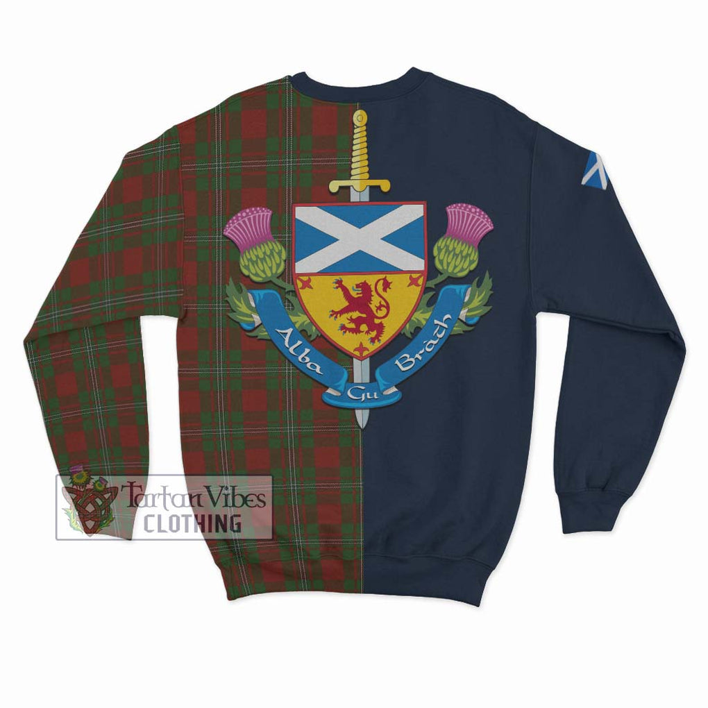 Tartan Vibes Clothing Strange Tartan Sweatshirt with Scottish Lion Royal Arm Half Style