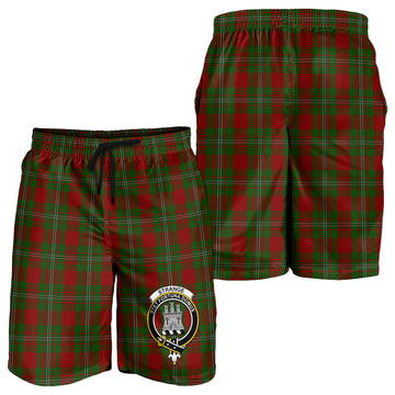 Strange (Strang) Tartan Mens Shorts with Family Crest