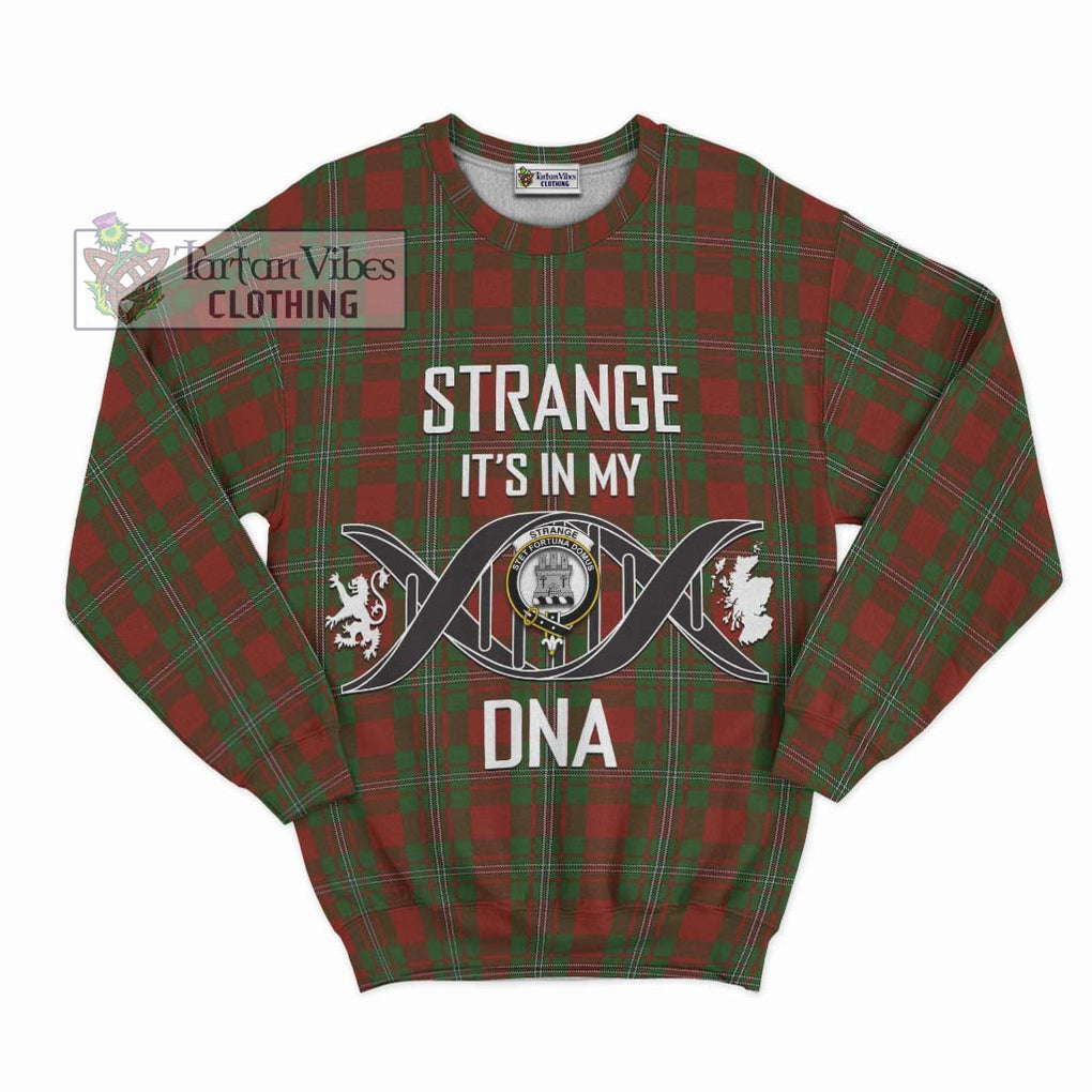 Strange (Strang) Tartan Sweatshirt with Family Crest DNA In Me Style - Tartanvibesclothing Shop