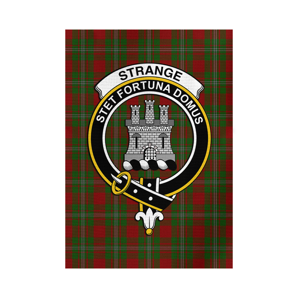 Strange (Strang) Tartan Flag with Family Crest - Tartan Vibes Clothing