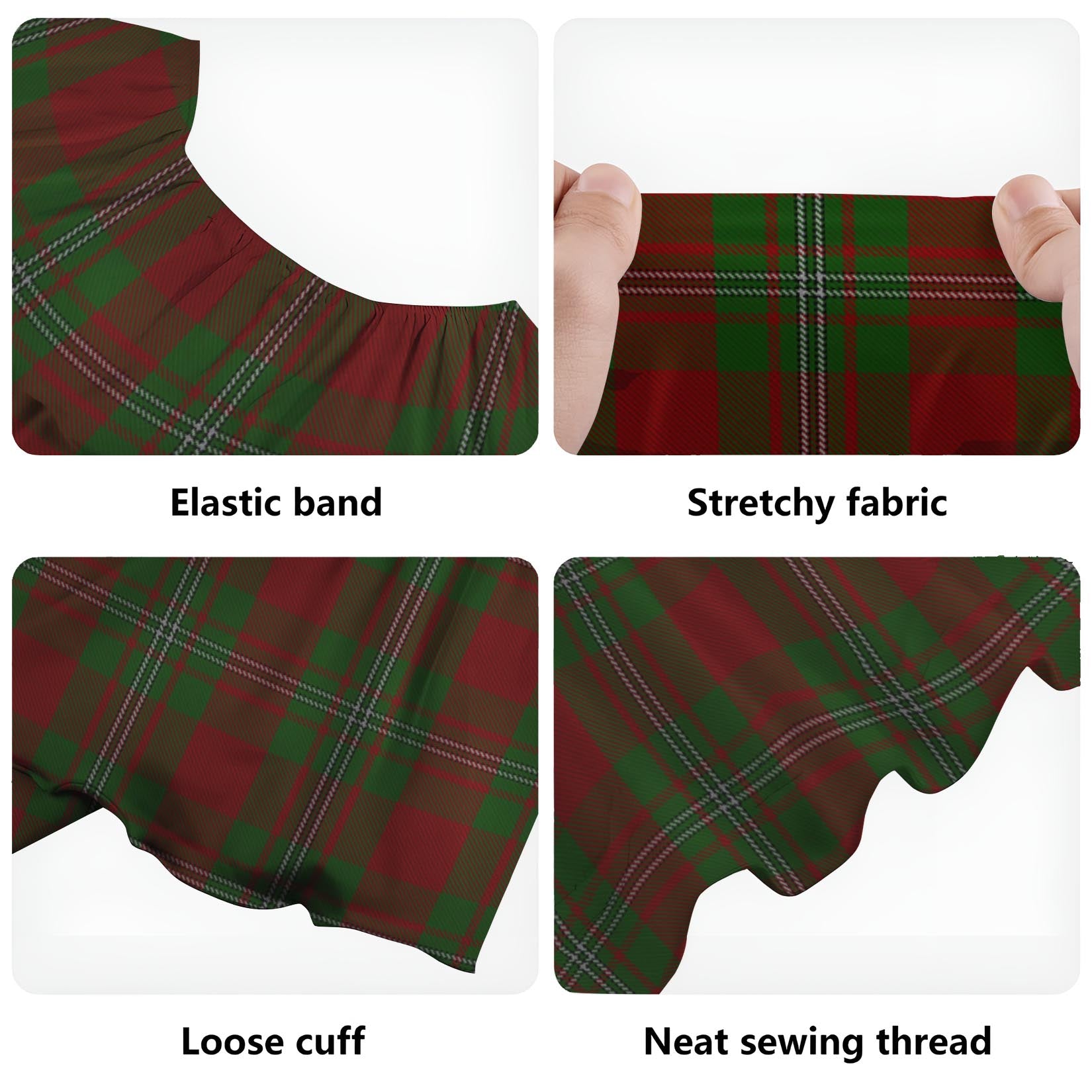 Strange Tartan Off Shoulder Long Dress - Tartanvibesclothing