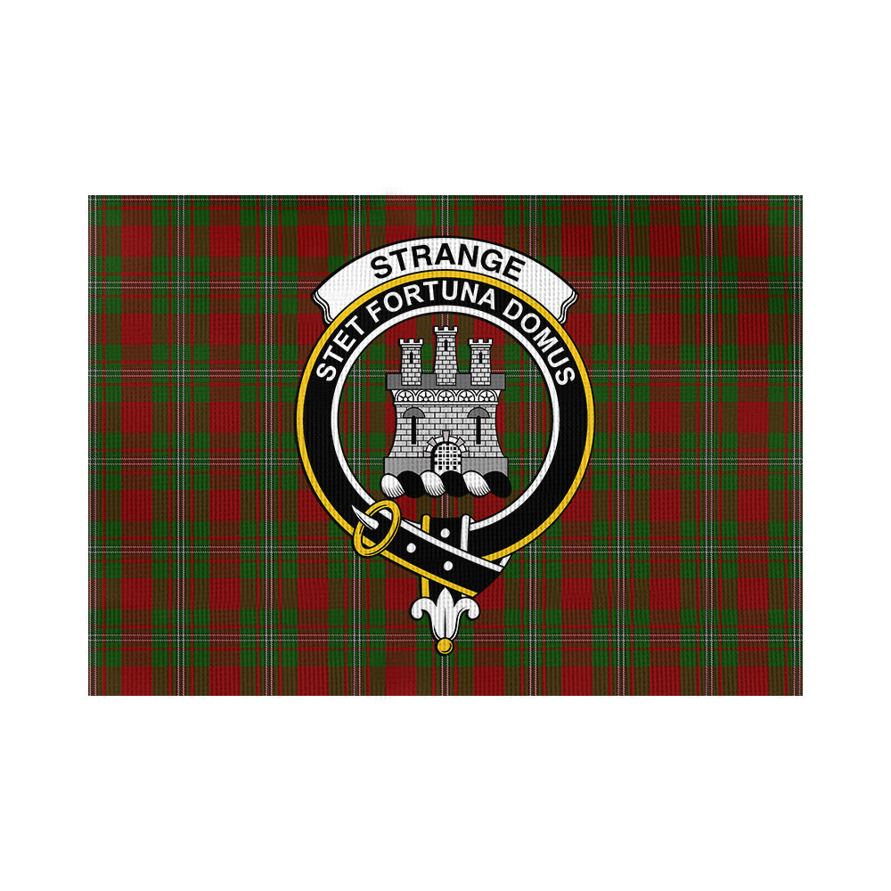 Strange (Strang) Tartan Flag with Family Crest - Tartan Vibes Clothing