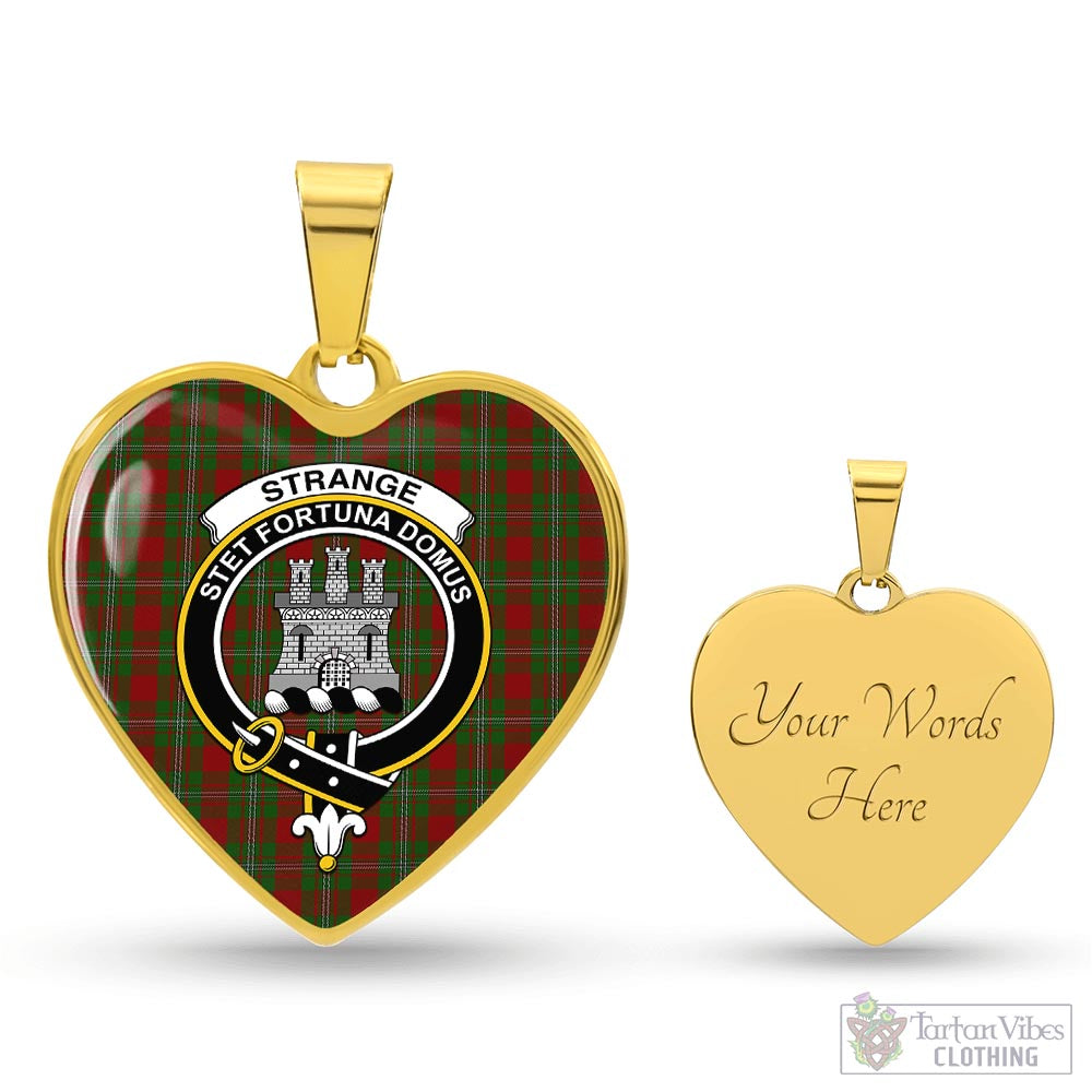 Tartan Vibes Clothing Strange Tartan Heart Necklace with Family Crest