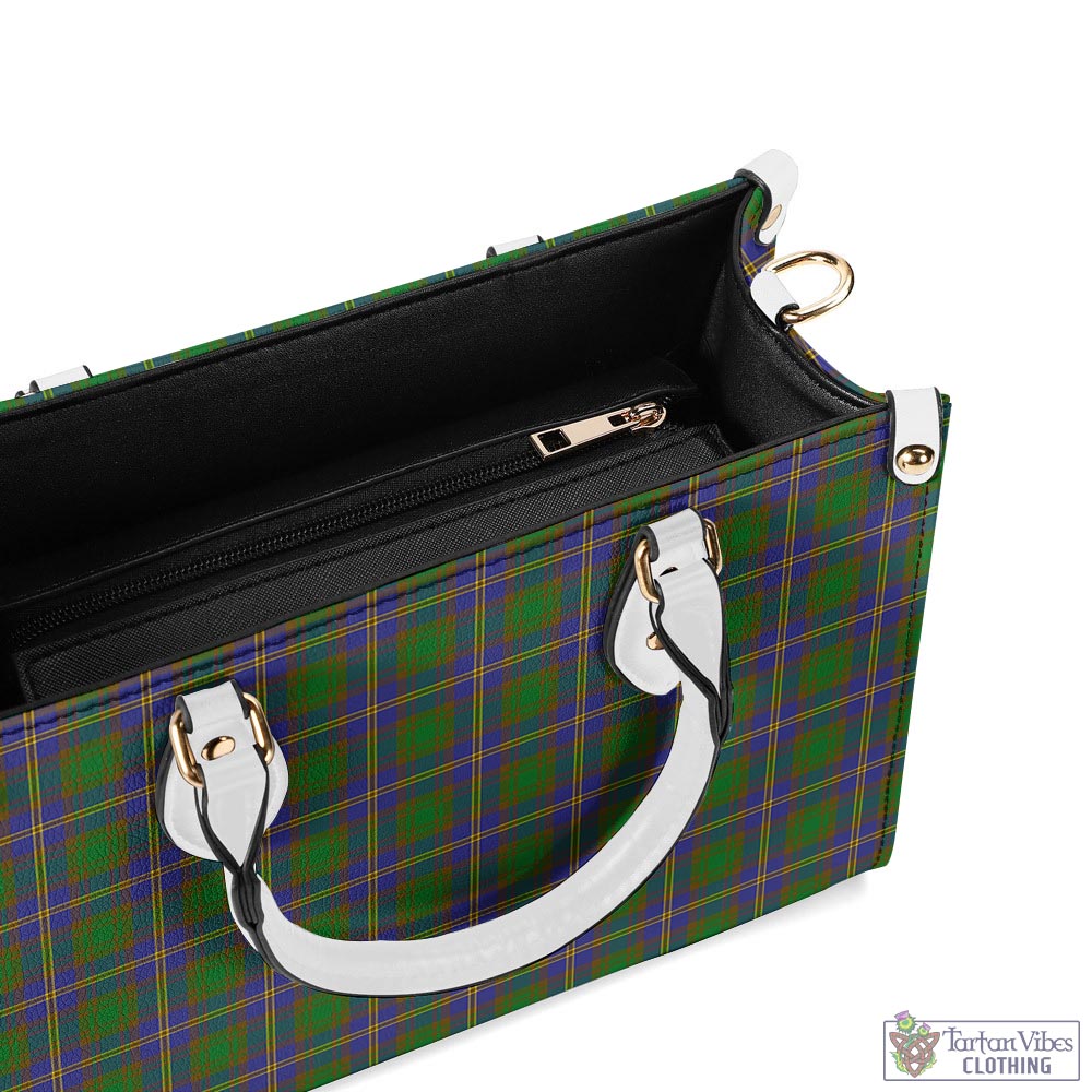 Tartan Vibes Clothing Strange of Balkaskie Tartan Luxury Leather Handbags