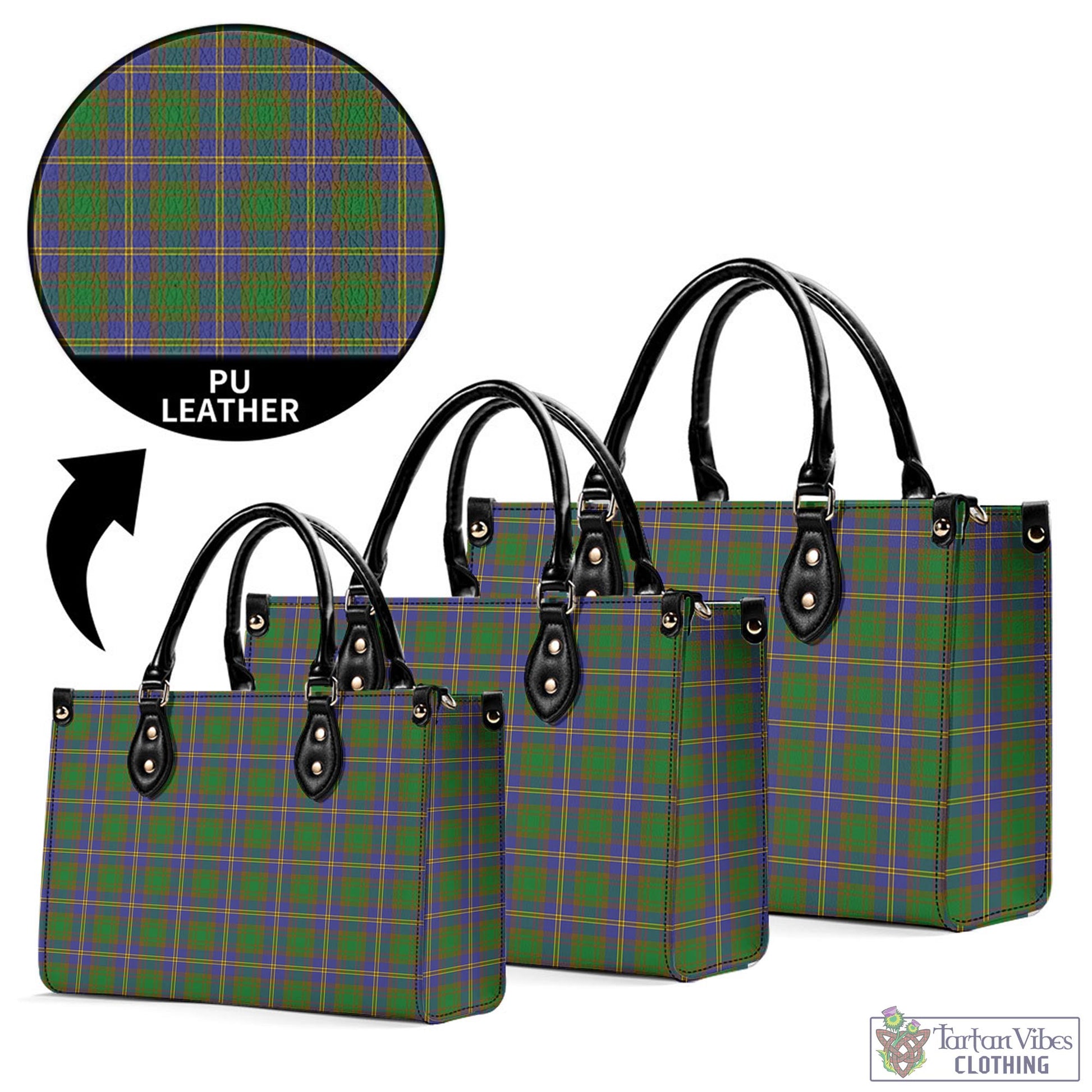 Tartan Vibes Clothing Strange of Balkaskie Tartan Luxury Leather Handbags