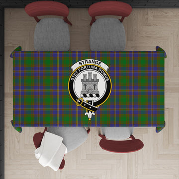 Strange of Balkaskie Tartan Tablecloth with Family Crest