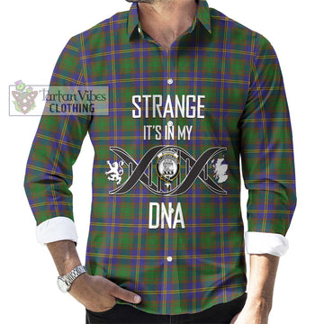 Strange of Balkaskie Tartan Long Sleeve Button Shirt with Family Crest DNA In Me Style