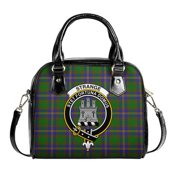 Strange of Balkaskie Tartan Shoulder Handbags with Family Crest