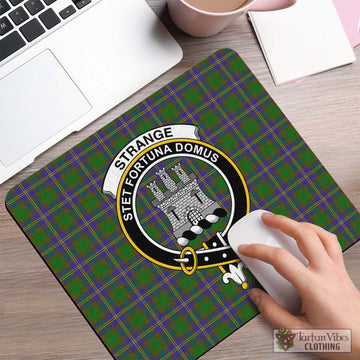 Strange of Balkaskie Tartan Mouse Pad with Family Crest