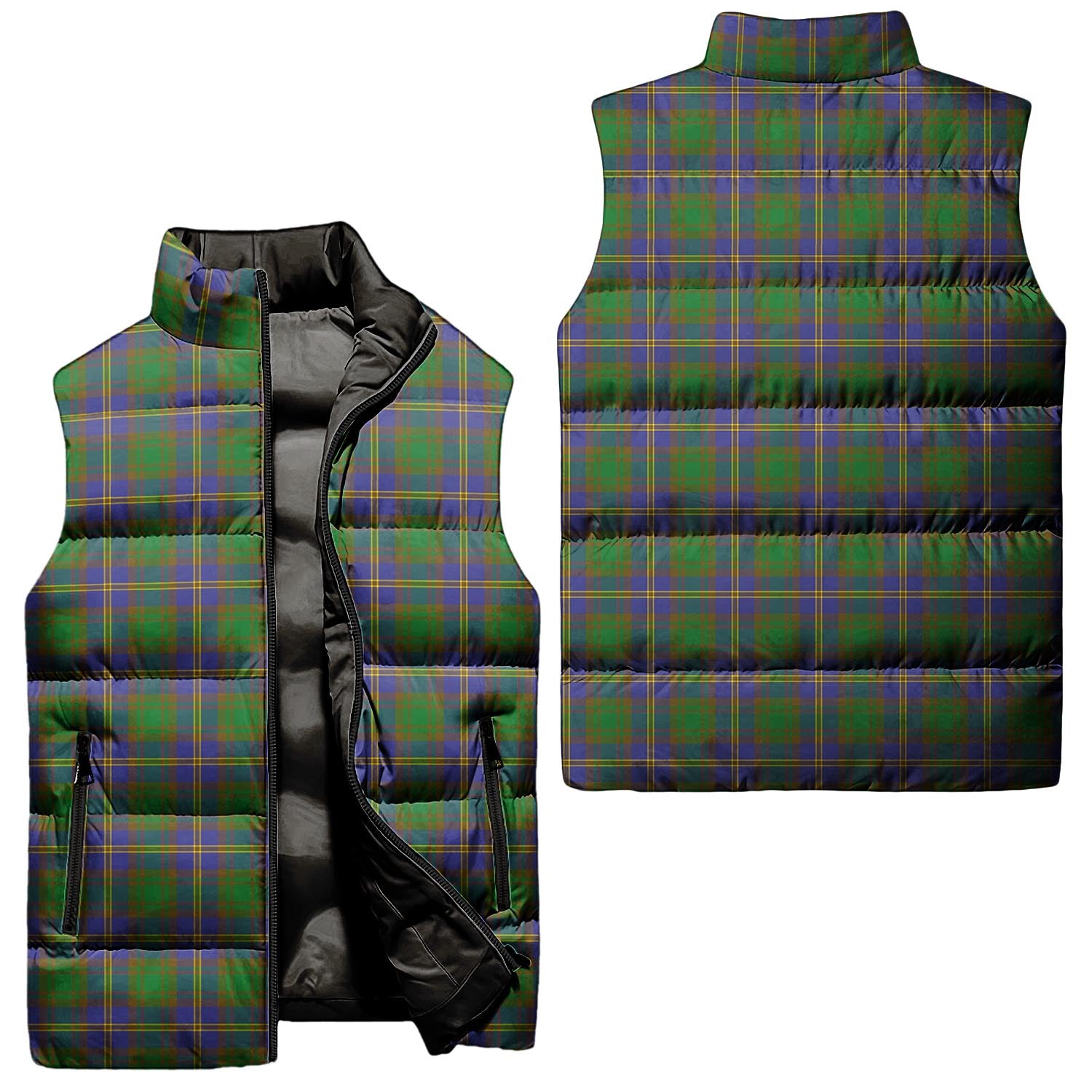 Strange of Balkaskie Tartan Sleeveless Puffer Jacket Unisex - Tartanvibesclothing