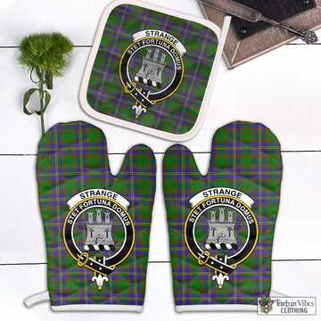 Strange of Balkaskie Tartan Combo Oven Mitt & Pot-Holder with Family Crest