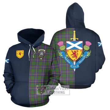 Strange of Balkaskie Tartan Hoodie with Scottish Lion Royal Arm Half Style