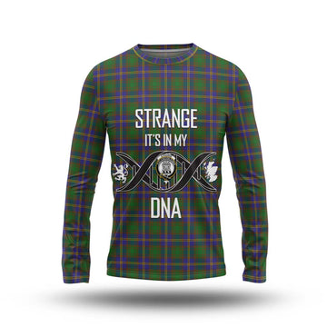 Strange of Balkaskie Tartan Long Sleeve T-Shirt with Family Crest DNA In Me Style