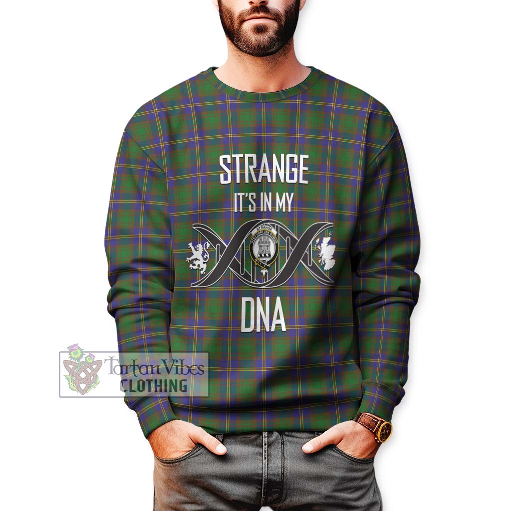 Tartan Vibes Clothing Strange of Balkaskie Tartan Sweatshirt with Family Crest DNA In Me Style