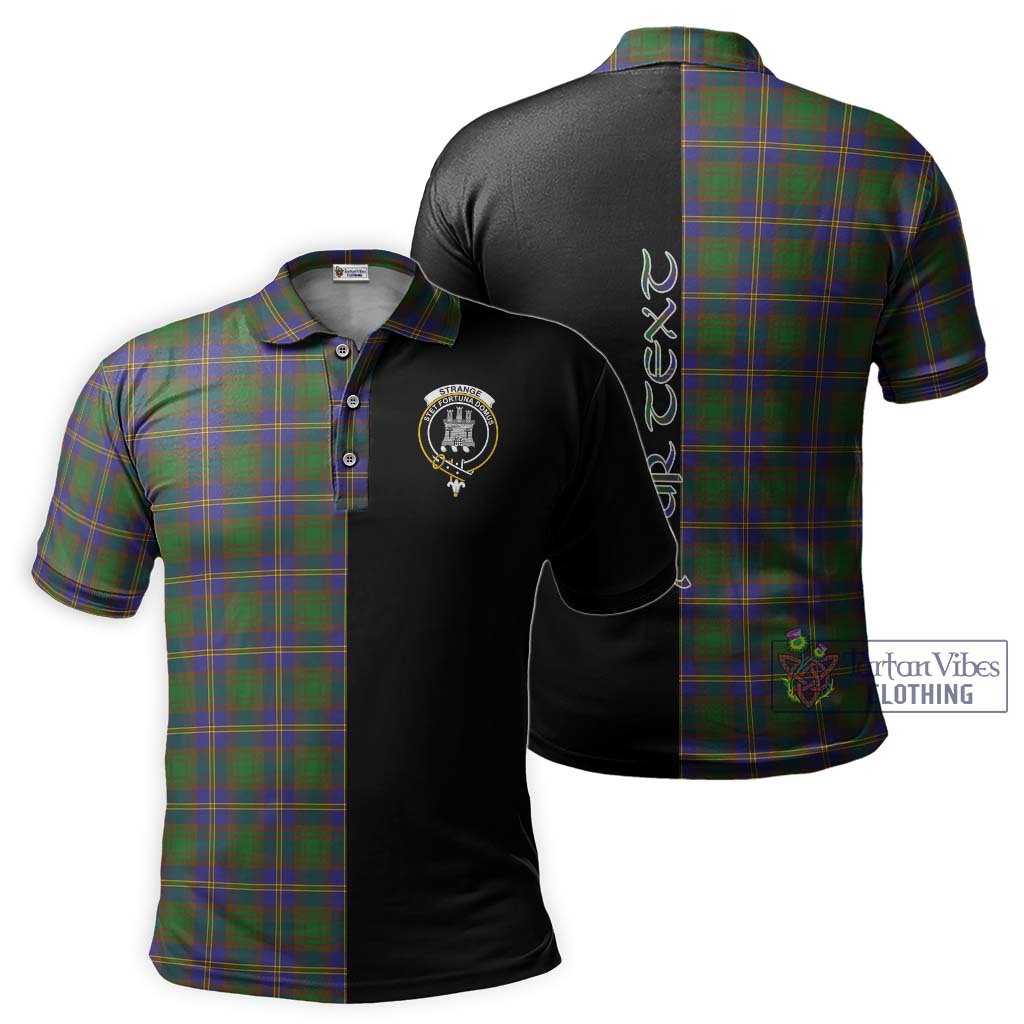 Tartan Vibes Clothing Strange of Balkaskie Tartan Polo Shirt with Family Crest and Half Of Me Style