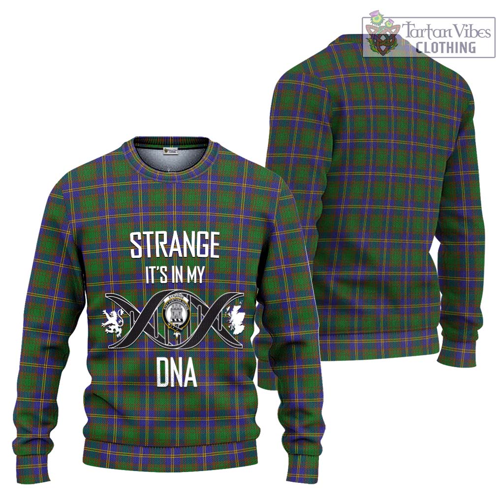 Tartan Vibes Clothing Strange of Balkaskie Tartan Knitted Sweater with Family Crest DNA In Me Style