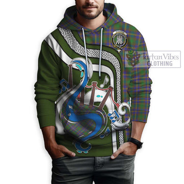 Strange of Balkaskie Tartan Hoodie with Epic Bagpipe Style