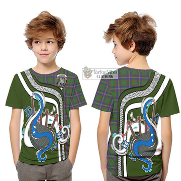 Strange of Balkaskie Tartan Kid T-Shirt with Epic Bagpipe Style