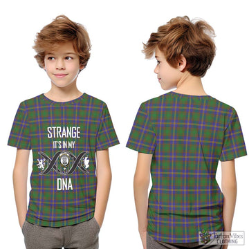 Strange of Balkaskie Tartan Kid T-Shirt with Family Crest DNA In Me Style