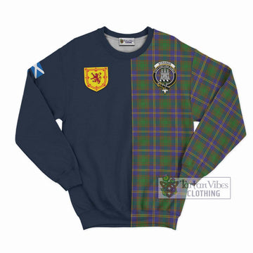 Strange of Balkaskie Tartan Sweatshirt with Scottish Lion Royal Arm Half Style