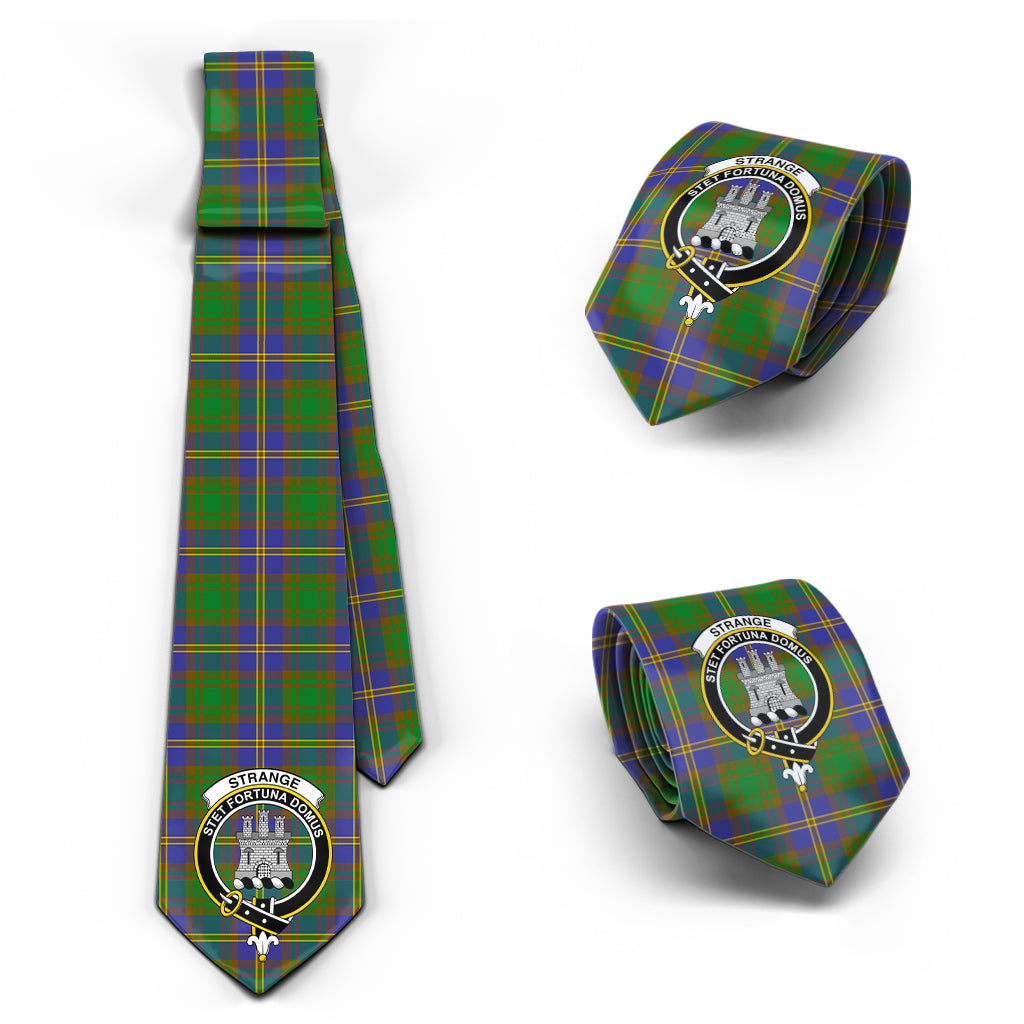 Strange of Balkaskie Tartan Classic Necktie with Family Crest Necktie One Size - Tartan Vibes Clothing