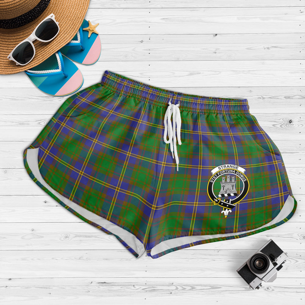 strange-of-balkaskie-tartan-womens-shorts-with-family-crest