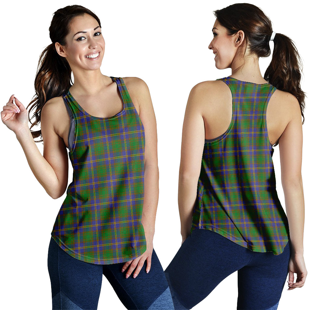 strange-of-balkaskie-tartan-women-racerback-tanks