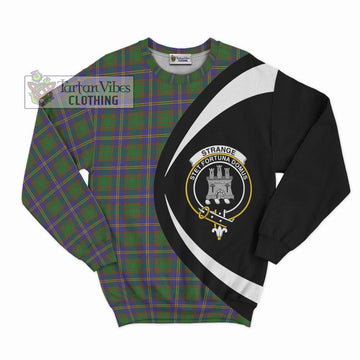 Strange of Balkaskie Tartan Sweatshirt with Family Crest Circle Style