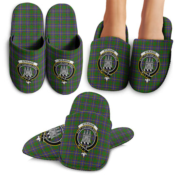 Strange of Balkaskie Tartan Home Slippers with Family Crest