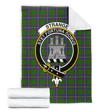 Strange of Balkaskie Tartan Blanket with Family Crest