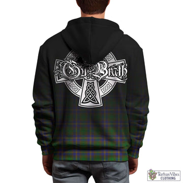 Strange of Balkaskie Tartan Hoodie Featuring Alba Gu Brath Family Crest Celtic Inspired